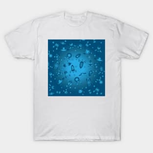 Space Ship Jamboree in Blue T-Shirt